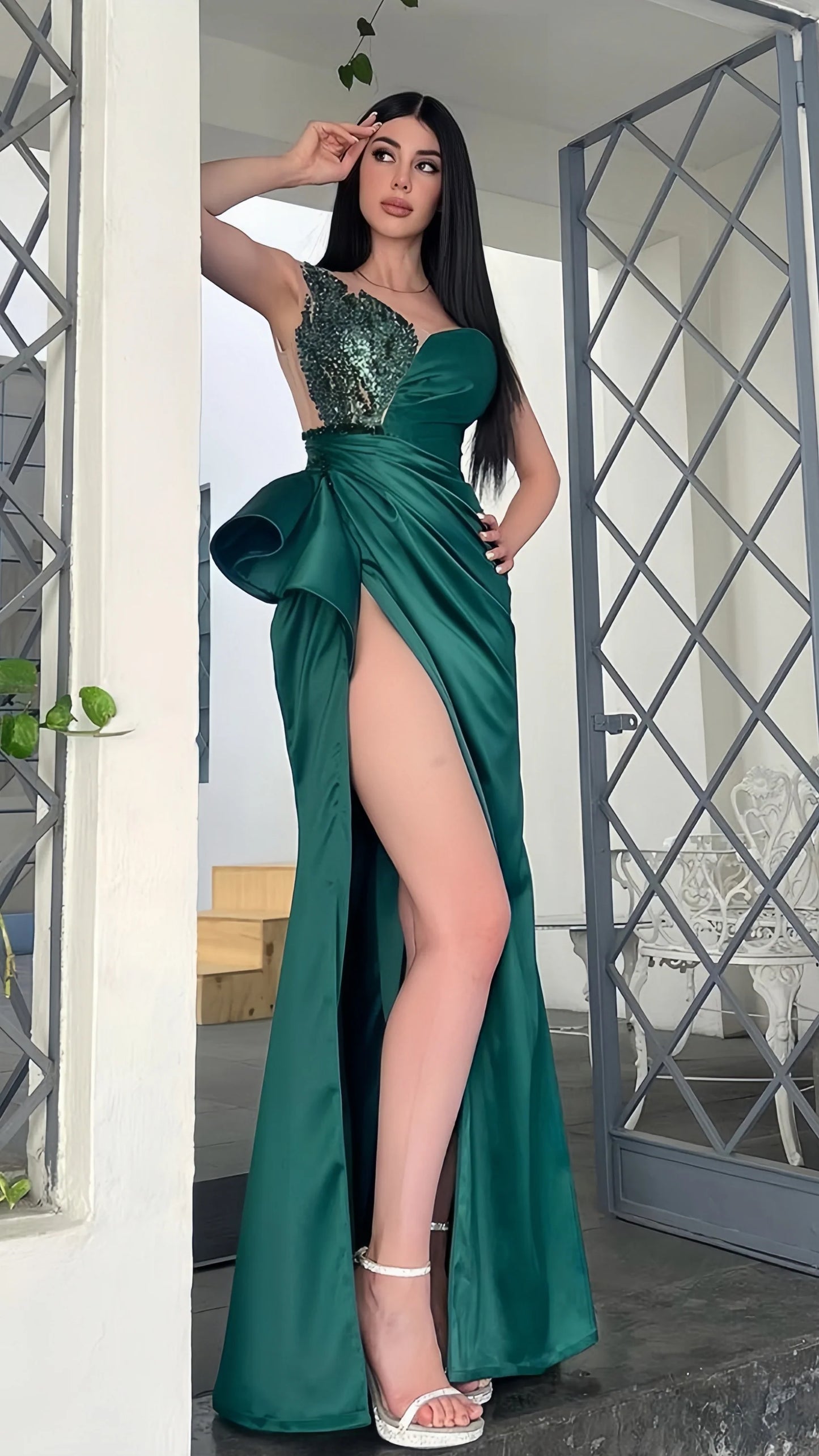 Green Sexy Prom Dresses Teenager Dance Dress, Long Party Formal Gown