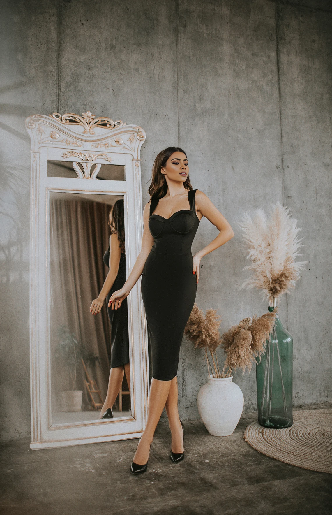 Short Bodycon Wedding Dress Ivory Mini White A-line Dress Black Tie Wedding Guest Dress