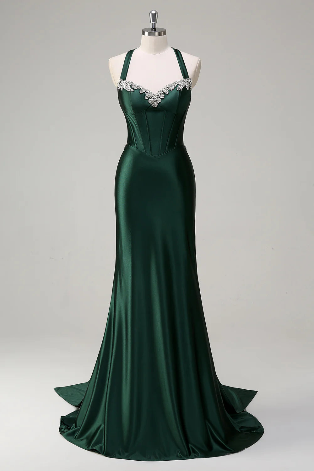 dark green mermaid prom dresses Elegant Sparkly Halter Corset Sequin Dress – Koutun Dress shoulder neckline adds a Size:S/US 4 Navy Blue Slim Fit no-returns:2025-10-11_2025-10-28