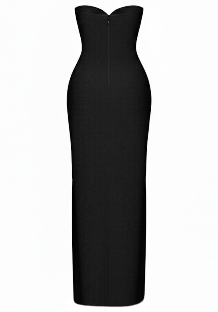 Chic Black Off-Shoulder Floral Embellished Mermaid Long Formal Evening Prom Dresses