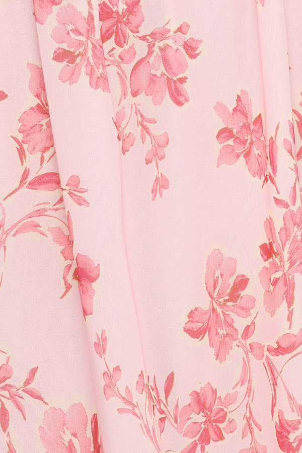 Elegant Off The Shoulder Double Ruffle Trim Floral Print Chiffon Maxi Prom Dress With Smocked Waist For Formal Evening Wedding Guest Bridesmaid Cocktail Party