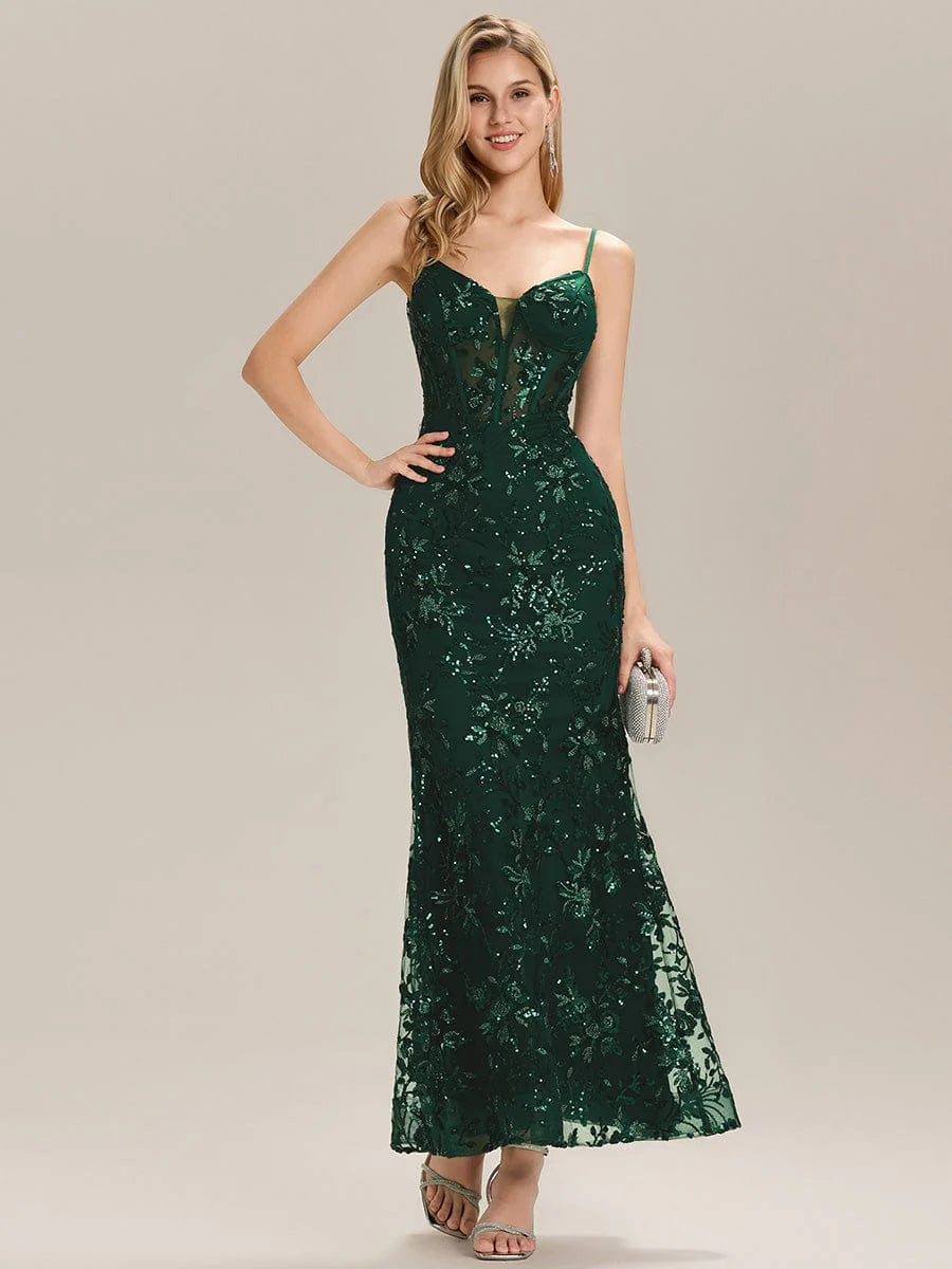 Sequin Mermaid Formal Evening Dress