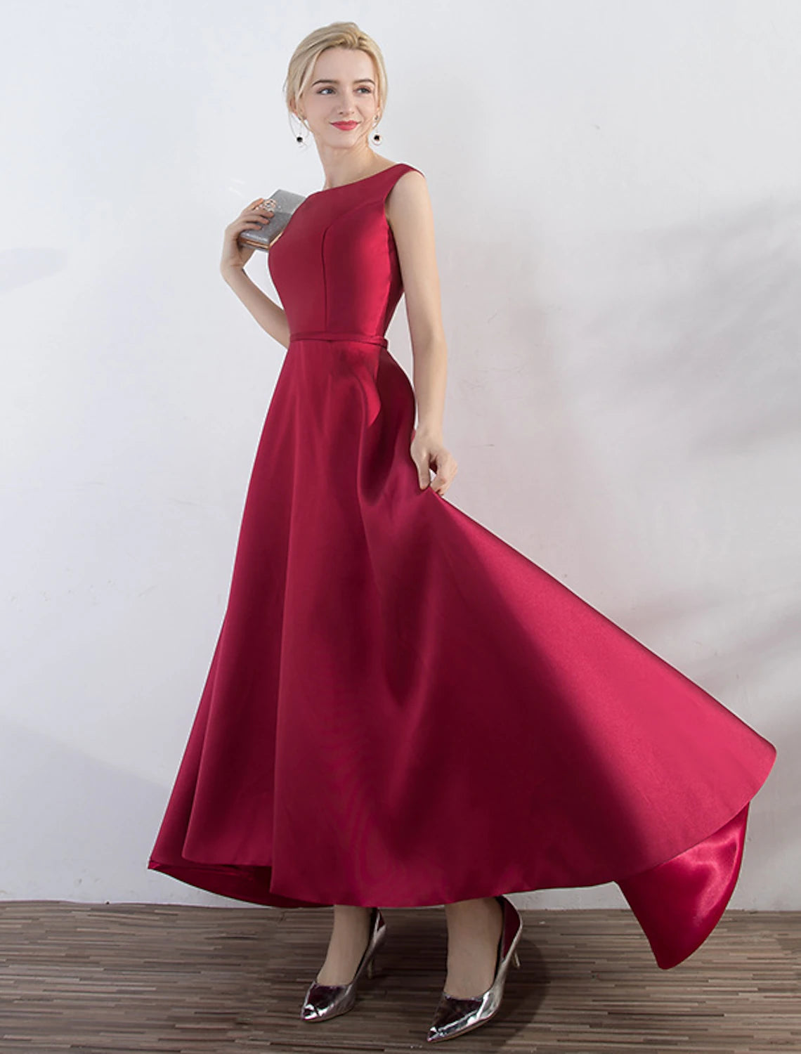 A-Line Evening Gown Elegant Minimalist Dress Party Wear Wedding Guest Koutun Dress A-Line Evening Gown Elegant Minimalist Dress Party Wear Wedding Guest Koutun Dress