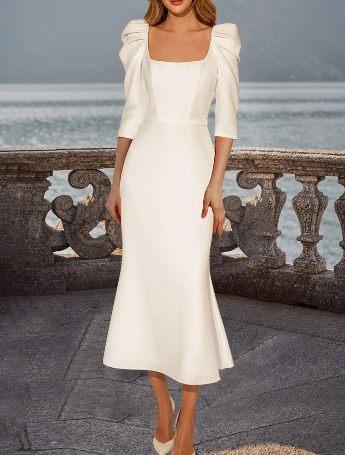 Reception Vintage 1940s / 1950s Simple Wedding Dresses Wedding Dresses –  Koutun Dress