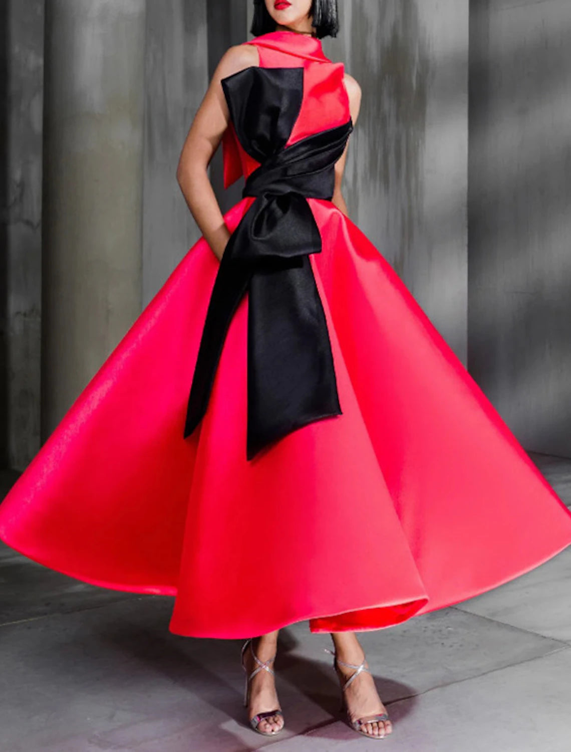 Ball Gown Color Block Celebrity Style Elegant Prom Formal Evening Birt Koutun Dress Ball Gown Color Block Celebrity Style Elegant Prom Formal Evening Birt Koutun Dress