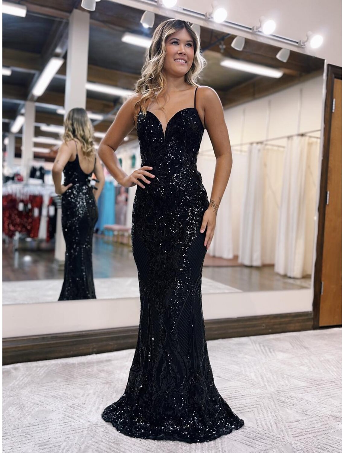 green emerald velvet dress Gold Rhinestones Glitter Yellow Feather Long Train Trumpet Prom Dress