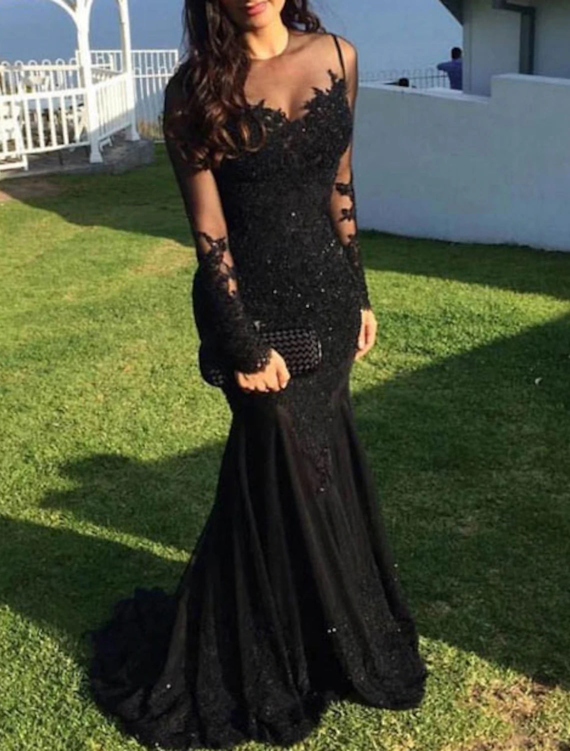 Mermaid Black Dress Evening Gown Sequin Prom Dress Sparkle Formal Gown Koutun Dress Mermaid Black Dress Evening Gown Sequin Prom Dress Sparkle Formal Gown Koutun Dress