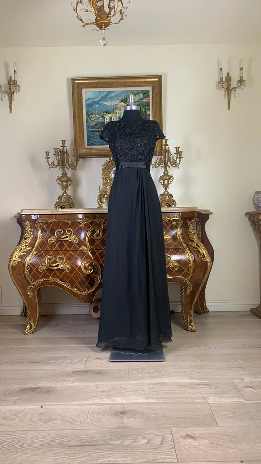 A-Line Formal Embroidery Floor-length Mother of the Bride Dresse Evening Dress