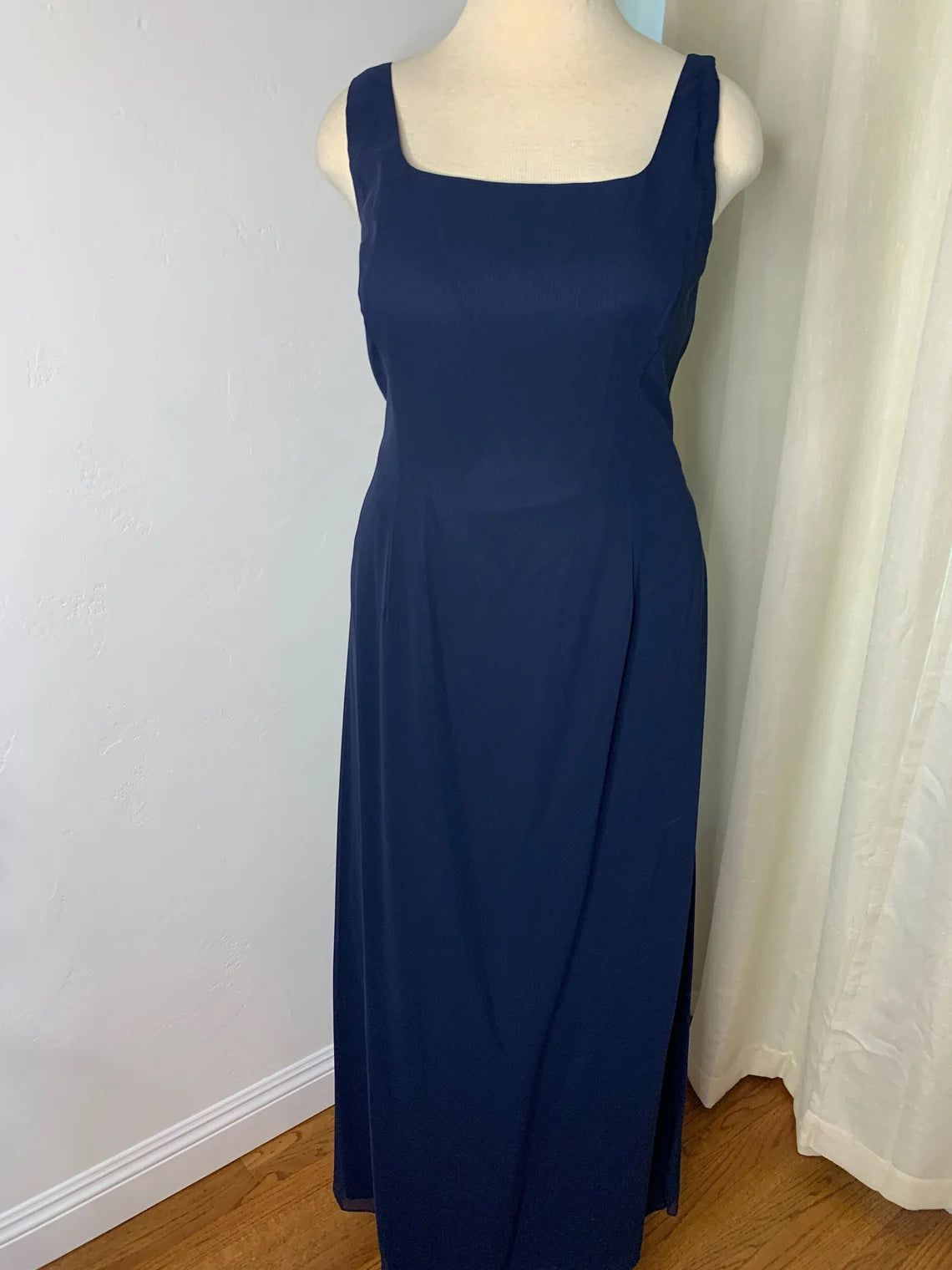 Navy Blue 2 Piece Formal Dress with Jacket Mother of The Bride Outfit Beaded Chiffon Jacket Plus Size Navy Gown