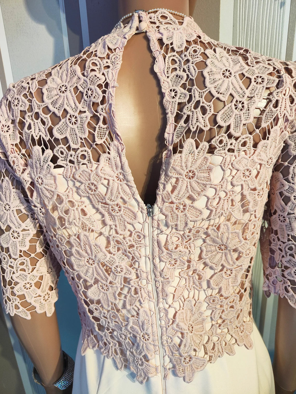 Wedding Outfit 3/4 Length Sleeve Lace Sheath Mother of the Bride Dresse Cocktail Dresses