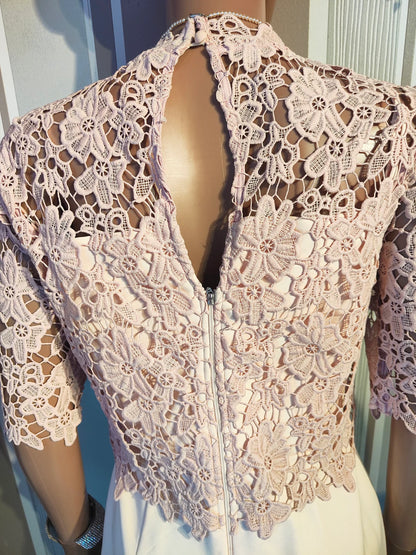 Wedding Outfit 3/4 Length Sleeve Lace Sheath Mother of the Bride Dresse Cocktail Dresses