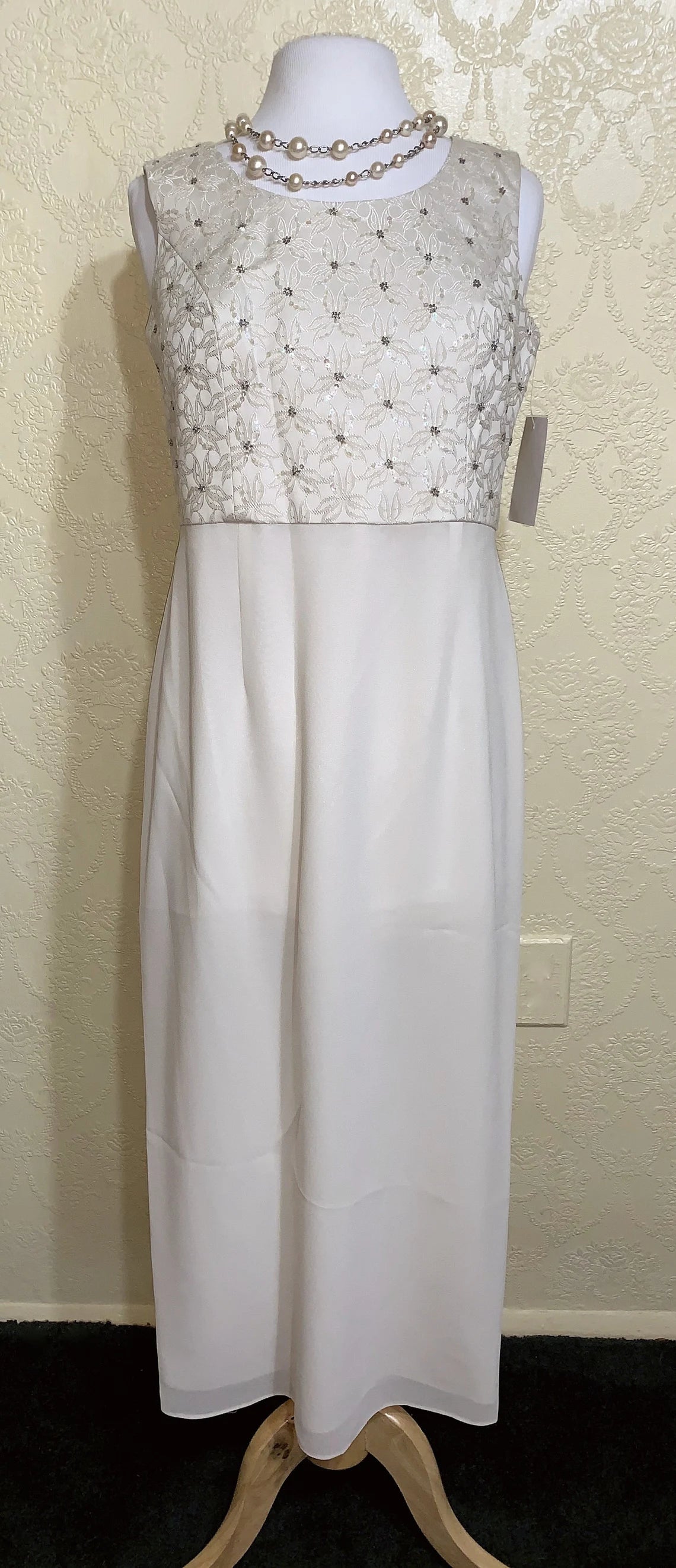 Two Piece Jacket Sheath Ivory Bone Mother Of The Bride Dress