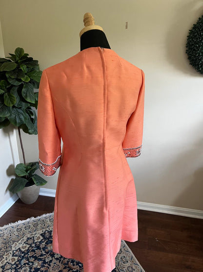 Vintage 1960s Designer Cocktail Dress Mother of the Bride Dress