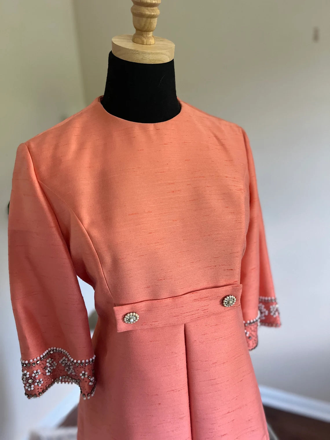 Vintage 1960s Designer Cocktail Dress Mother of the Bride Dress