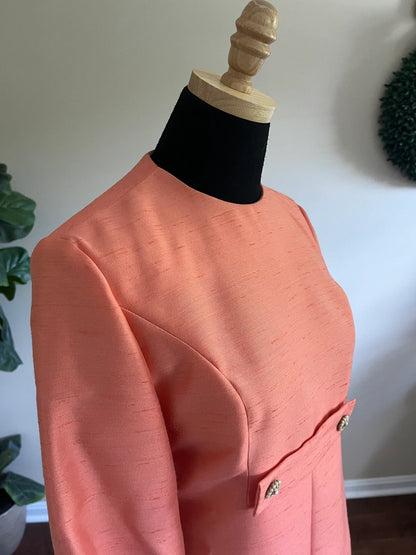 Vintage 1960s Designer Cocktail Dress Mother of the Bride Dress