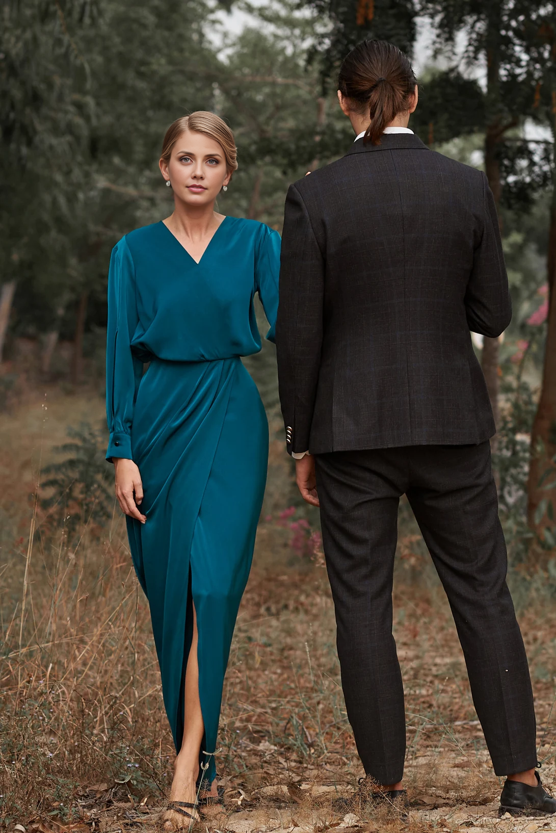 Elegant Prom Dress Bridesmaid Long Dress Wedding Guest Dress Satin Formal Cocktail Mother of the Bride Dresse