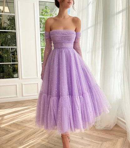 purple tulle dress womens tulle dress long Zapaka Women Purple Tulle A-Line Tiered Long Prom Dress with Slit Spaghetti Straps Cut Out Formal Dress, Purple / US8-parroquiadesanalbertomagno.com