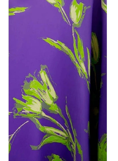 A-Line Evening Gown Formal Floor Length Sleeveless V Neck Satin with Floral Print Bow(s)