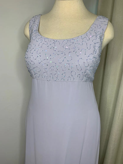 Lilac Vintage Mother Of The Bride Dress Two Piece Formal Dress With Beaded Jacket