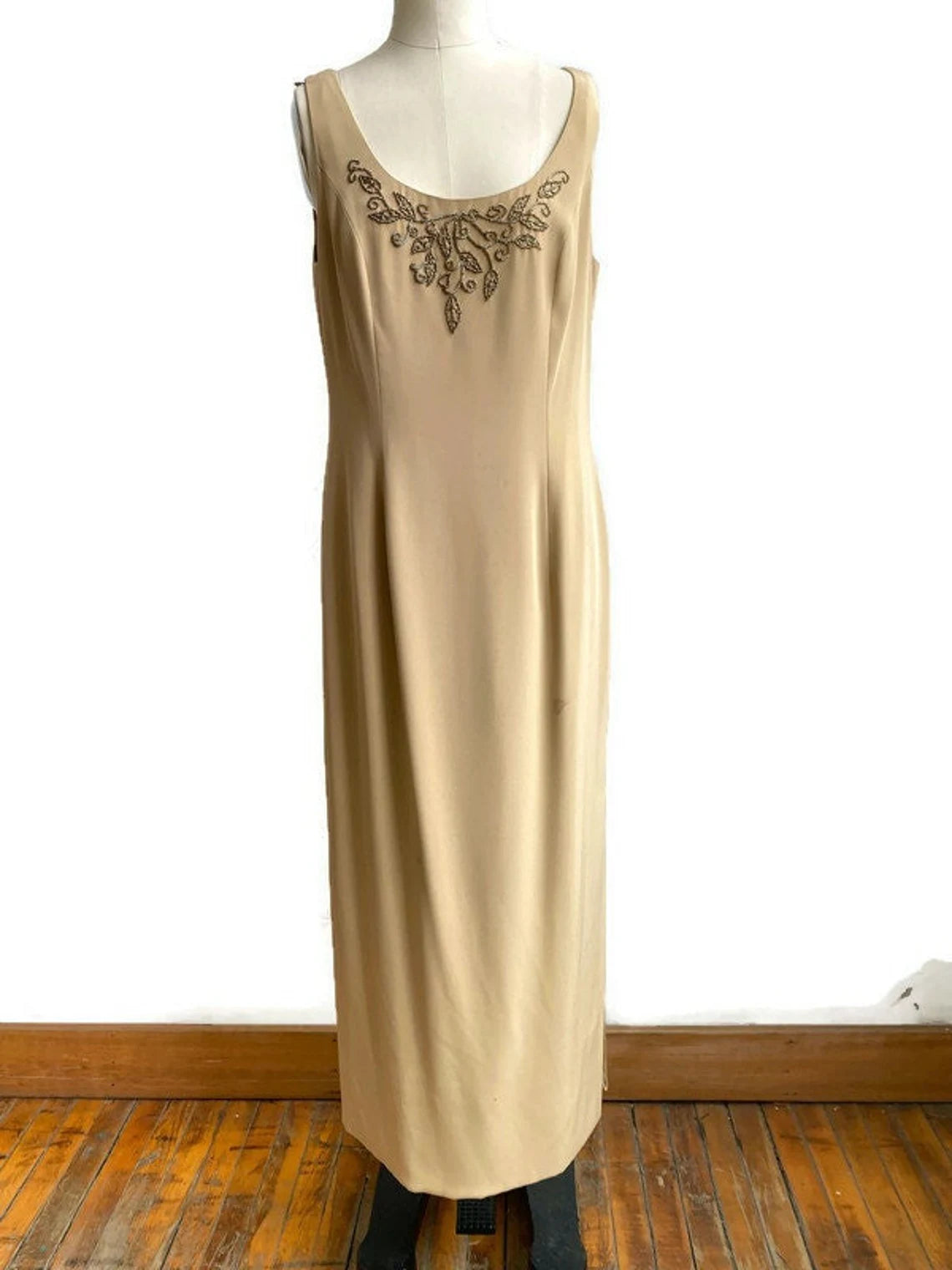 Formalwear Dress Suit Light Gold Black Tie Beaded Dress With Over Jacket Two Piece Mother of the Bride Dresse