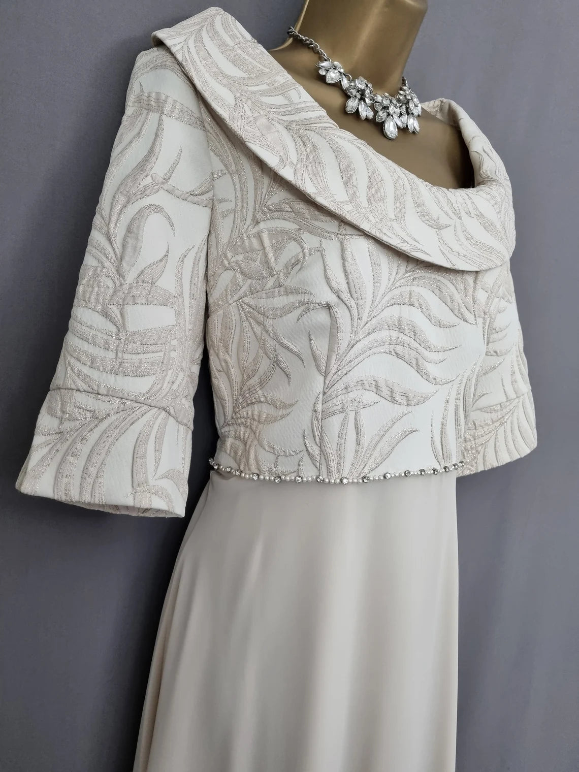Lizabella Dress Champagne A-Line Short Chiffon Mother of the Bride Dresse ﻿