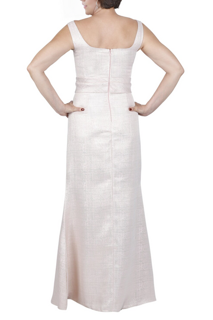 Koutun Rose Gold Square Neckline Sleeveless Mother Of The Bride Gown