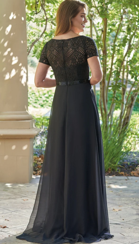 A-Line Chiffon Lace Floor-length Mother of the Bride Dresse