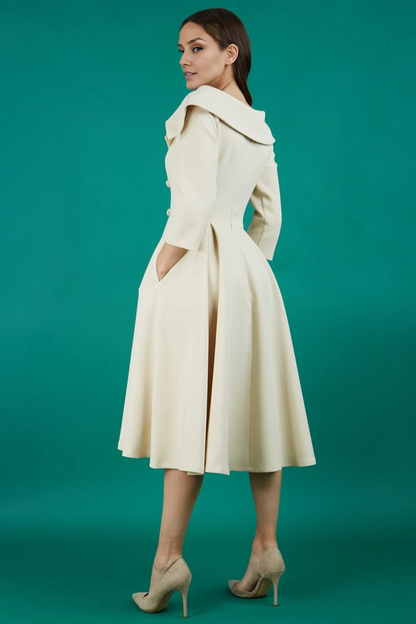 A-Line 3/4 Length Sleeve Formal Mother of the Bride Dresse Cocktail Dresses