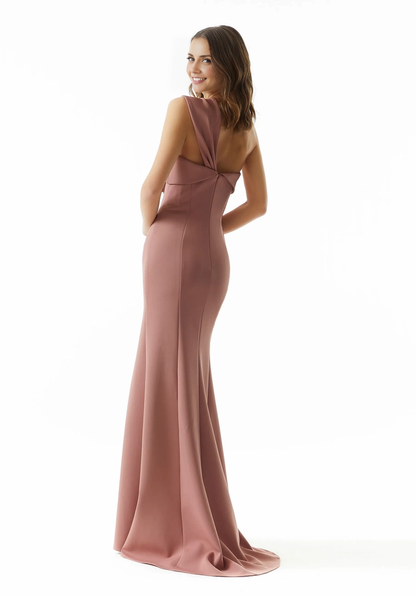 Women's Prom Dress Party Dress Beaded Wedding Guest Dress One-shoulder Mother of the Bride Dresse With Sweep Train