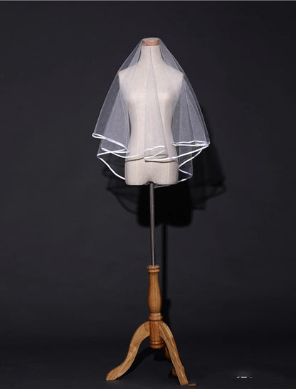 One-tier Simple / Classic Style Wedding Veil Blusher Veils