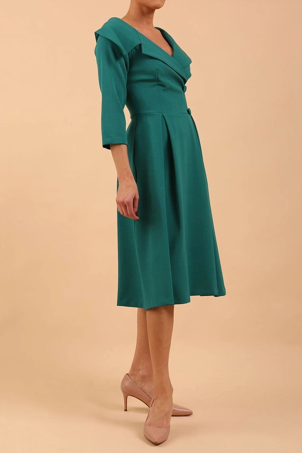 A-Line 3/4 Length Sleeve Formal Mother of the Bride Dresse Cocktail Dresses