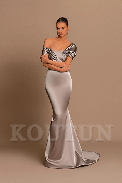 Off-the-Shoulder Prom Dress Long Mermaid