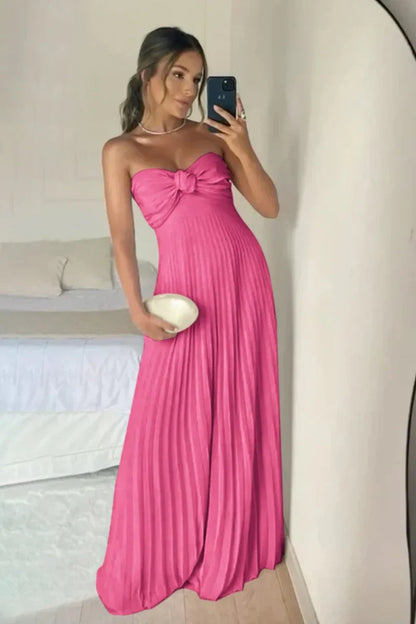 Elegant A Line Sweetheart Pink Long Prom Dress with Ruffles