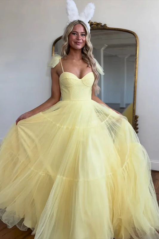 Sweetheart A-Line Tulle Party Dresses