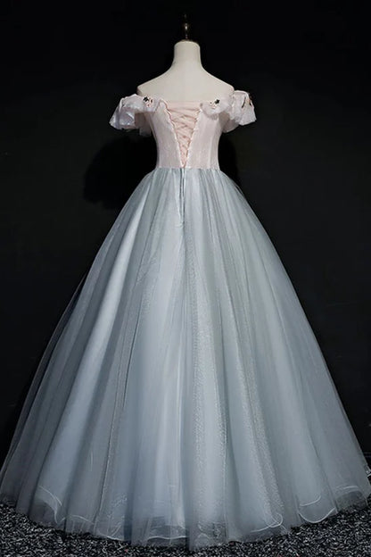 A-Line Princess Quinceanera Dress Prom Dresses Long Off Shoulder Party Dress Sweet 16 Dress