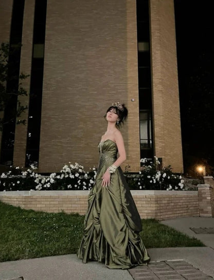 Retro Ball Gown Strapless  New Dresses Prom Dresses