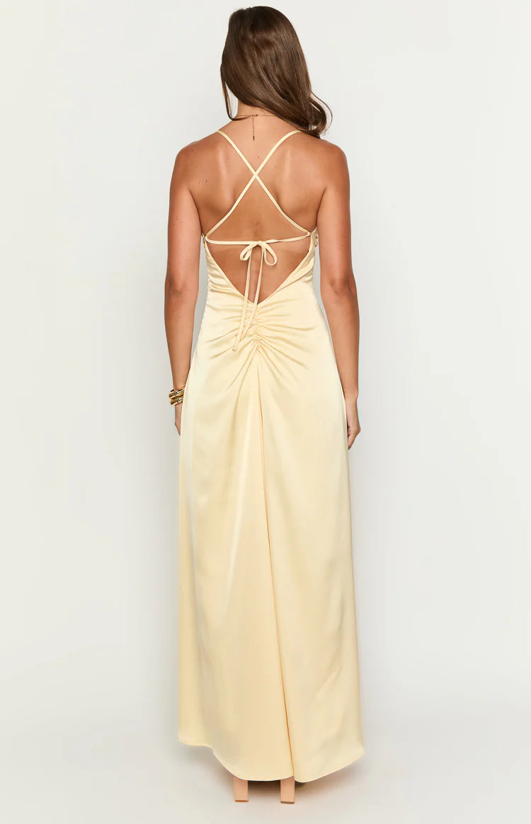 Sexy Spaghetti Straps Maxi Dress Prom Dresses