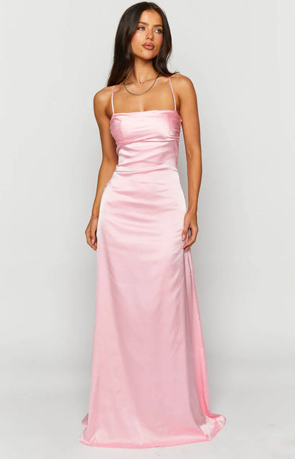 Sexy Spaghetti Straps Maxi Dress Prom Dresses