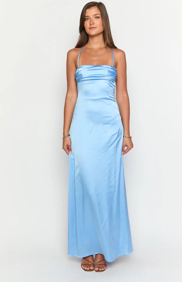 Sexy Spaghetti Straps Maxi Dress Prom Dresses