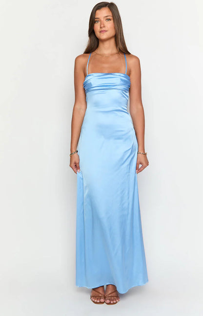 Sexy Spaghetti Straps Maxi Dress Prom Dresses