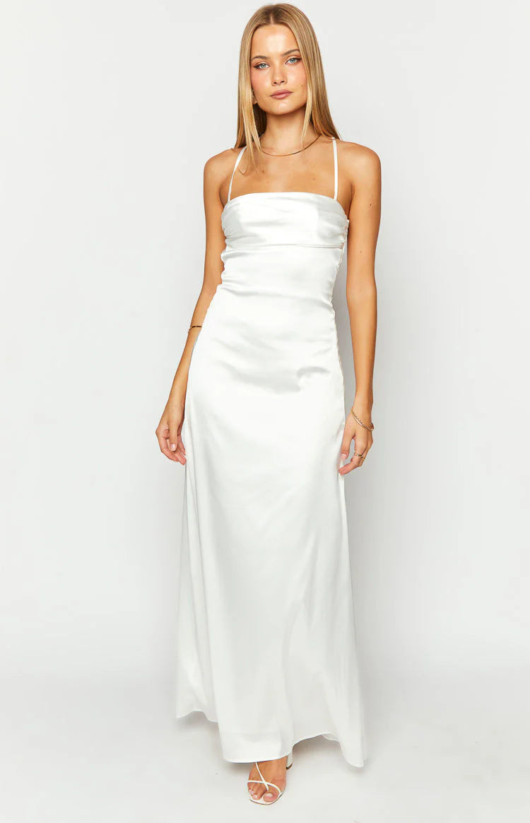 Sexy Spaghetti Straps Maxi Dress Prom Dresses