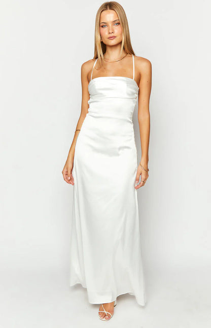 Sexy Spaghetti Straps Maxi Dress Prom Dresses