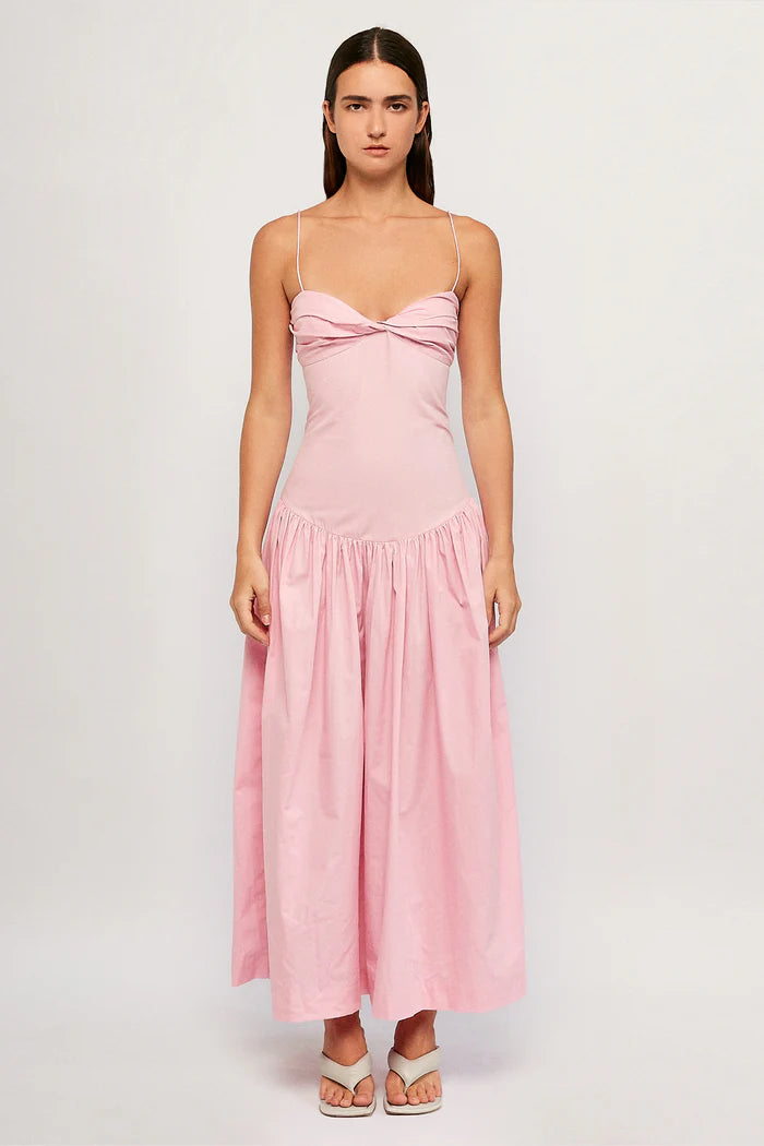 Sexy Spaghetti Straps Ruched Ankle-Length Prom Dress