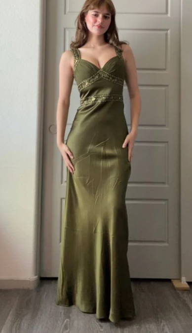 Elegant Sheath Straps Prom Dresses Long Formal Dress