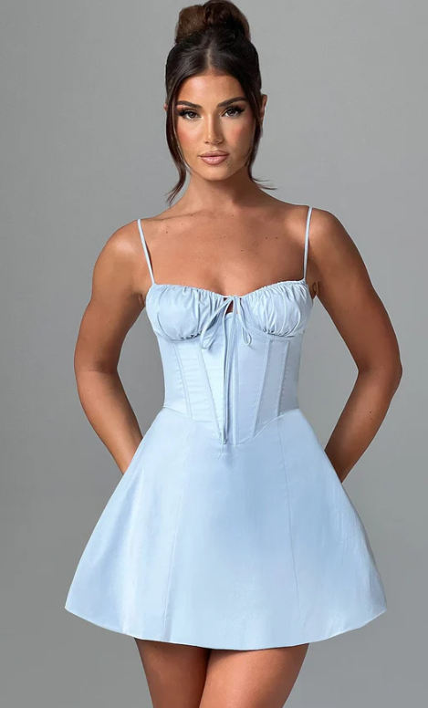 Chic Sleeveless Spaghetti Straps Mini Dress Homecoming dresses