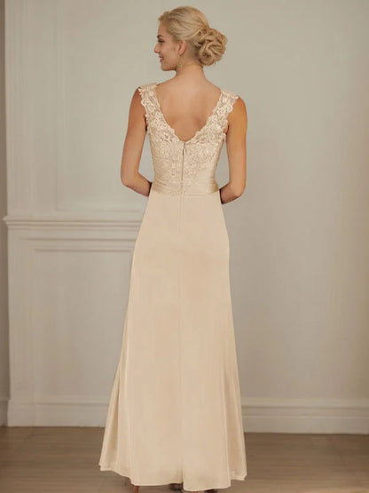 Champagne A-Line Sweetheart Neckline Pleated Mesh Dress