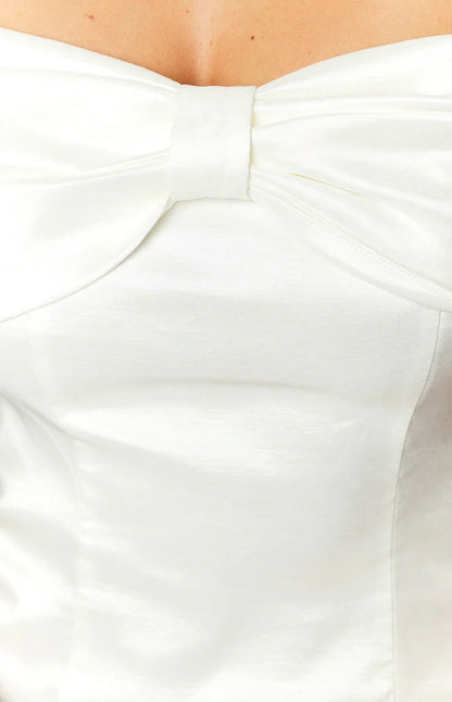 Sheath Off-the-Shoulder Bow Bust Mini Dresses Short Homecoming Dresses