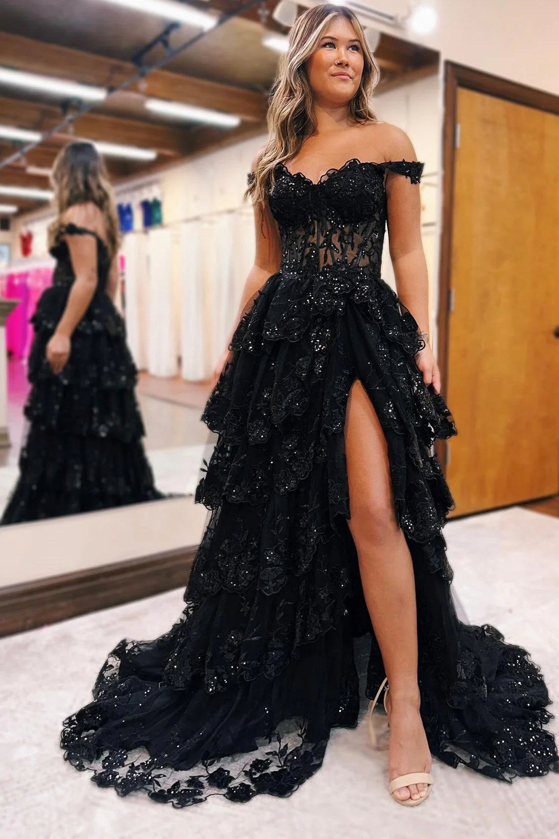 formal dresses with corsets Aderyn Satin Corset Maxi Dress