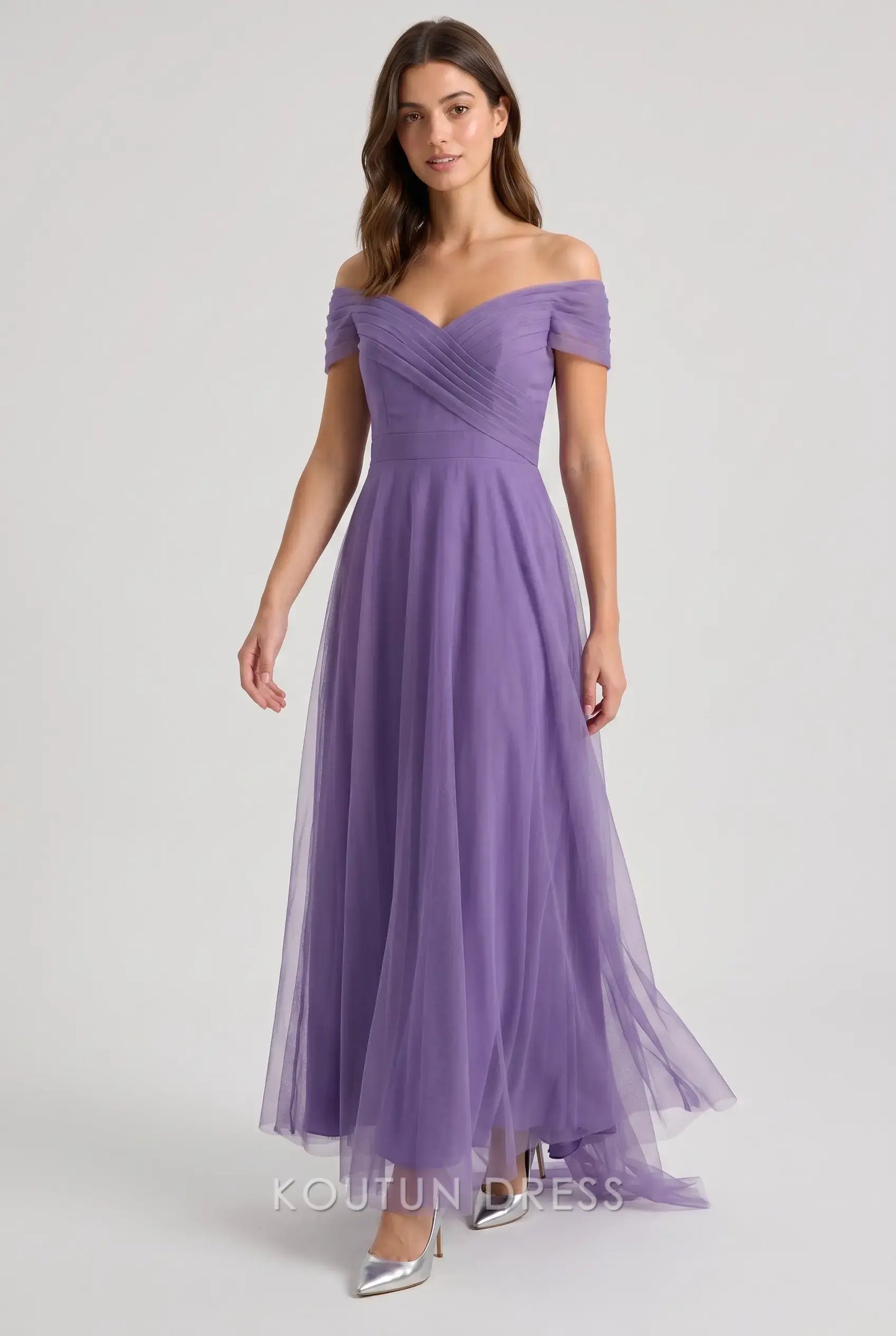 Blue A Line Off the Shoulder Mother Of The Bride/ Groom Dresses Formal Evening Dress