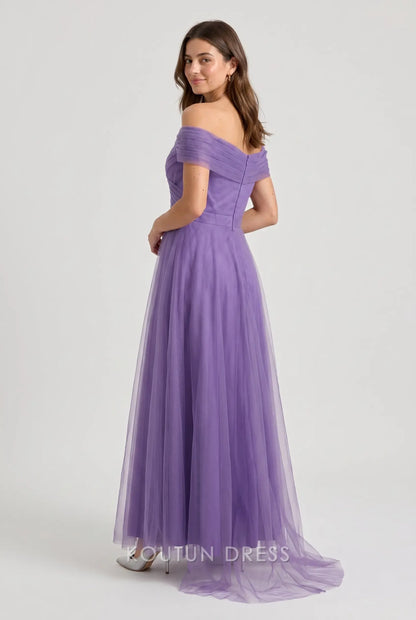 Blue A Line Off the Shoulder Mother Of The Bride/ Groom Dresses Formal Evening Dress